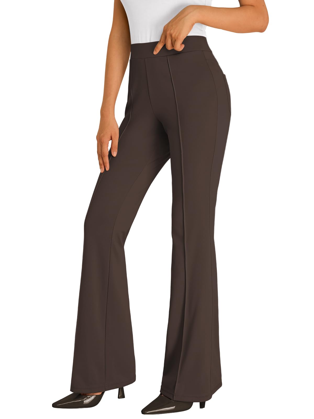 Women's EFAN Business Casual Flare Leggings Pants for Comfortable Office Wear
| EFAN High Waisted Flare Leggings Pants